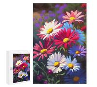 1000 PCS Jigsaw Puzzles for Adults Teenagerss Flowers Mom Mother Aster Jigsaw Hands-on Game Hand Speed Race Unique Gifts for Birthday And Christmas 1000 PCS