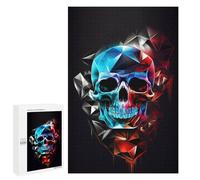 1000 PCS Jigsaw Puzzles for Adults Teenagerss Geometric Skull Artwork Teenagers Puzzles Family Game Staycation Kill Time Parent-child Interaction 1000 PCS