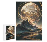 1000 PCS Jigsaw Puzzles for Adults Teenagerss Golden Crystal Planet Jigsaw Puzzle Toy Wall Decor Wall Art Birthday And Unique Gifts 1000 PCS
