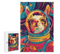 1000 PCS Jigsaw Puzzles for Adults Teenagerss Lama Astronaut Space Adult Jigsaw Relax Games Improve Memory Unique Gifts for Birthday And Christmas 1000 PCS
