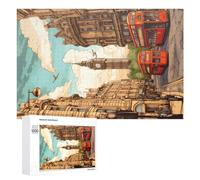1000 PCS Jigsaw Puzzles for Adults Teenagerss London's Iconic Streetscape Puzzles for Adults Hands-on Game Precision Cutting Parent-child Interaction 1000 PCS