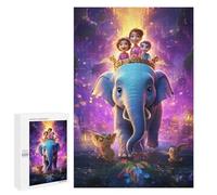 1000 PCS Jigsaw Puzzles for Adults Teenagerss Magic Elephant Adventure Puzzles for Adults Hands-on Game Precision Cutting Parent-child Interaction 1000 PCS