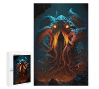 1000 PCS Jigsaw Puzzles for Adults Teenagerss Monstrous Cavern Beast Teenagers Puzzles Family Game Staycation Kill Time Parent-child Interaction 1000 PCS