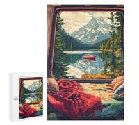 1000 PCS Jigsaw Puzzles for Adults Teenagerss Mountain View from Camper Anime Jigsaw Hands-on Game Hand Speed Race Unique Gifts for Birthday And Christmas 1000 PCS