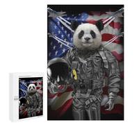 1000 PCS Jigsaw Puzzles for Adults Teenagerss Panda Jet Fighter Pilot Jigsaw Puzzle Toy Wall Decor Wall Art Birthday And Unique Gifts 1000 PCS