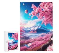 1000 PCS Jigsaw Puzzles for Adults Teenagerss Pink Tree Adult Jigsaw Relax Games Improve Memory Unique Gifts for Birthday And Christmas 1000 PCS