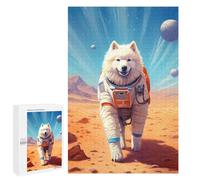 1000 PCS Jigsaw Puzzles for Adults Teenagerss Samoyed Mars Jigsaw Hands-on Game Hand Speed Race Unique Gifts for Birthday And Christmas 1000 PCS