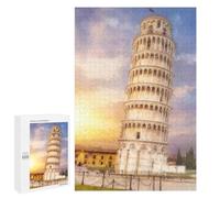 1000 PCS Jigsaw Puzzles for Adults Teenagerss The Leaning Tower of Pisa Puzzles for Adults Hands-on Game Precision Cutting Parent-child Interaction 1000 PCS