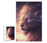 1000 PCS Jigsaw Puzzles for Adults Teenagerss Thundering Lion Epic Fantasy Artwork Jigsaw Hands-on Game Hand Speed Race Unique Gifts for Birthday And Christmas 1000 PCS