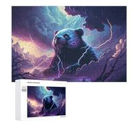 1000 PCS Jigsaw Puzzles for Adults Teenagerss Thundering Panda Storm -5 Jigsaw Hands-on Game Hand Speed Race Unique Gifts for Birthday And Christmas 1000 PCS