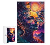 1000 PCS Jigsaw Puzzles for Adults Teenagerss Whimsical Cosmic Portrait -1 Puzzles for Adults Hands-on Game Precision Cutting Parent-child Interaction 1000 PCS