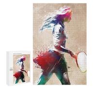 1000 PCS Jigsaw Puzzles for Adults Tennis Player Sport Jigsaws for Adults DIY Toys Analysis And Logic Unique Gifts for Birthday And Christmas 1000 PCS