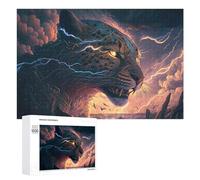 1000 PCS Jigsaw Puzzles for Adults Thundering Leopard Storm -1 Adult Puzzles Toy Wall Decor But Fun And Humorous Parent-child Interaction 1000 PCS