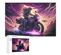 1000 PCS Jigsaw Puzzles for Adults Thundering Motorcycle Ride -2 Adult Puzzles Toy Wall Decor But Fun And Humorous Parent-child Interaction 1000 PCS