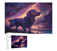 1000 PCS Jigsaw Puzzles for Adults Thunderstorm Dog Majesty -1 Adult Puzzles Toy Wall Decor But Fun And Humorous Parent-child Interaction 1000 PCS