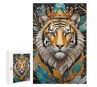1000 PCS Jigsaw Puzzles for Adults Tiger Golden Kintsugi Jigsaw for Adults Relax Games Hand Speed Race for Is Ideal As A Gift 1000 PCS