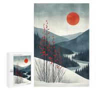 1000 PCS Jigsaw Puzzles for Adults Tranquil Nordic Canvas Jigsaws for Adults DIY Toys Analysis And Logic Unique Gifts for Birthday And Christmas 1000 PCS