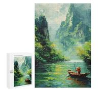 1000 PCS Jigsaw Puzzles for Adults Vietnam River Journey Jigsaw for Adults Brain Teaser Game Birthday Present Difficult And Challenge 1000 PCS