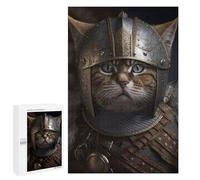 1000 PCS Jigsaw Puzzles for Adults Viking Cat Portrait Jigsaw for Adults Brain Teaser Game Birthday Present Difficult And Challenge 1000 PCS