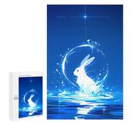 1000 PCS Jigsaw Puzzles for Adults White Celestial Rabbit Puzzle for Adults Anti-Stress Toys A Work of Art Difficult And Challenge 1000 PCS