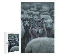 1000 PCS Jigsaw Puzzles for Adults Wolf Sheep Creative Jigsaw for Adults Relax Games Hand Speed Race for Is Ideal As A Gift 1000 PCS