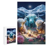 1000 PCS Jigsaw Puzzles for Adults Yak Gathering in The Mountains Jigsaw for Adults Relax Games For Family Fun for Is Ideal As A Gift 1000 PCS