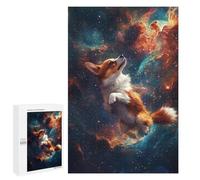 1000 PCS Jigsaw Puzzles for Teenagers Cosmic Corgi Adventure-4 Adult Jigsaw Puzzles Pattern Assembly Help The Brain Exercise Challenging Game Toys 1000 PCS