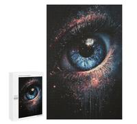 1000 PCS Jigsaw Puzzles for Teenagers Cosmic Eye Painting Artwork-2 Adult Jigsaw Puzzles Pattern Assembly Help The Brain Exercise Challenging Game Toys 1000 PCS