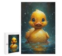 1000 PCS Jigsaw Puzzles for Teenagers Cute Duckling Painting Puzzles for Teenagers Precision Cutting Help The Brain Exercise Stress Reduction Gifts 1000 PCS