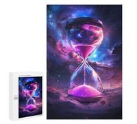 1000 PCS Jigsaw Puzzles for Teenagers Galactic Hourglass Timer Adult Jigsaw Puzzles Pattern Assembly Help The Brain Exercise Challenging Game Toys 1000 PCS