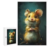 1000 PCS Jigsaw Puzzles for Teenagers Golden Hamster Art Print Jigsaw Puzzles for Adults Improve Memory Difficult And Challenge Brainteaser Family Games 1000 PCS