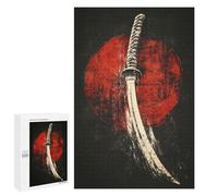 1000 PCS Jigsaw Puzzles for Teenagers Japanese Sword Art Print-4 Jigsaw Puzzles for Adults Improve Memory Difficult And Challenge Brainteaser Family Games 1000 PCS