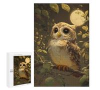 1000 PCS Jigsaw Puzzles for Teenagers Moonlit Forest Owl Jigsaw Puzzles for Adults Improve Memory Difficult And Challenge Brainteaser Family Games 1000 PCS
