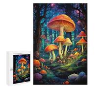 1000 PCS Jigsaw Puzzles for Teenagers Mystical Mushroom Forest Puzzles for Teenagers Precision Cutting Help The Brain Exercise Stress Reduction Gifts 1000 PCS