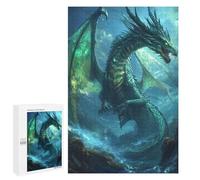 1000 PCS Jigsaw Puzzles for Teenagers Oceanic Dragon Artwork-1 Adult Jigsaw Puzzles Pattern Assembly Help The Brain Exercise Challenging Game Toys 1000 PCS