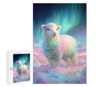 1000 PCS Jigsaw Puzzles for Teenagers Rainbow Sheep in Clouds Jigsaw Puzzles for Adults Improve Memory Difficult And Challenge Brainteaser Family Games 1000 PCS