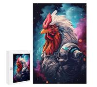 1000 PCS Jigsaw Puzzles for Teenagers Space Chicken Explorer-3 Puzzles for Teenagers Precision Cutting Help The Brain Exercise Stress Reduction Gifts 1000 PCS