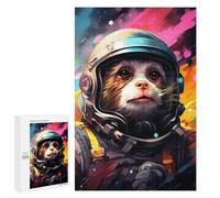 1000 PCS Jigsaw Puzzles for Teenagers Space Monkey Adventure Adult Jigsaw Puzzles Pattern Assembly Help The Brain Exercise Challenging Game Toys 1000 PCS