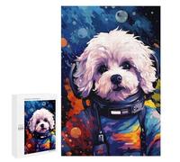 1000 PCS Jigsaw Puzzles for Teenagers Space Pooch Adventure Jigsaw Puzzles for Adults Improve Memory Difficult And Challenge Brainteaser Family Games 1000 PCS