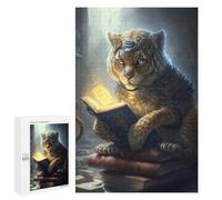 1000 PCS Jigsaw Puzzles for Teenagers Steampunk Tiger Reading Magic Book Puzzles for Teenagers Precision Cutting Help The Brain Exercise Stress Reduction Gifts 1000 PCS