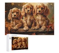 1000 PCS Jigsaw Puzzles for Teenagerss American Cocker Spaniel Pu Teenagers Puzzles Brain Teaser Game Enhance Memory Christmas Birthday Gifts 1000 PCS
