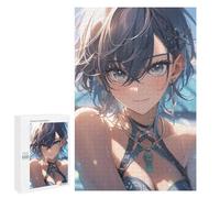 1000 PCS Jigsaw Puzzles for Teenagerss Bikini Girl Pool Day Puzzle For Teenagerss Difficult Challenge Educational Challenge Family Fun & Game Night 1000 PCS