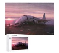 1000 PCS Jigsaw Puzzles for Teenagerss Broken Airplane Wreck Teenagers Puzzles Brain Teaser Game Enhance Memory Christmas Birthday Gifts 1000 PCS
