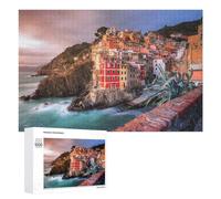 1000 PCS Jigsaw Puzzles for Teenagerss Colorful Coastal Village Jigsaw Puzzle Toy Wall Decor Difficult Hard Unique Birthday And Xmas Gifts 1000 PCS
