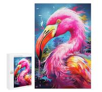 1000 PCS Jigsaw Puzzles for Teenagerss Colorful Flamingo Artwork-6 Jigsaw Puzzle Toy Wall Decor Difficult Hard Unique Birthday And Xmas Gifts 1000 PCS