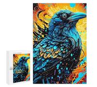 1000 PCS Jigsaw Puzzles for Teenagerss Colorful Raven Artwork Jigsaw Puzzle Toy Wall Decor Difficult Hard Unique Birthday And Xmas Gifts 1000 PCS