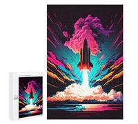 1000 PCS Jigsaw Puzzles for Teenagerss Colorful Rocket Puzzles for Adults Brain Teaser Game Analysis And Logic Christmas Birthday Gifts 1000 PCS