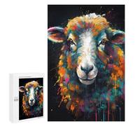 1000 PCS Jigsaw Puzzles for Teenagerss Colorful Sheep Puzzles for Adults Brain Teaser Game Analysis And Logic Christmas Birthday Gifts 1000 PCS