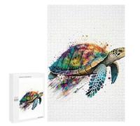 1000 PCS Jigsaw Puzzles for Teenagerss Colourful Turtle Puzzle for Adults Relaxing Games Improve Memory Fun Activities at Home 1000 PCS