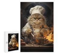 1000 PCS Jigsaw Puzzles for Teenagerss Cooking Cat Jigsaw for Adults Hands-on Game Difficult Hard Unique Birthday And Gifts 1000 PCS